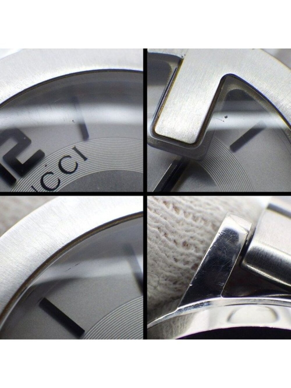 Gucci Watch Round Silver Dial SS Quartz Analog - Picture 6 of 12